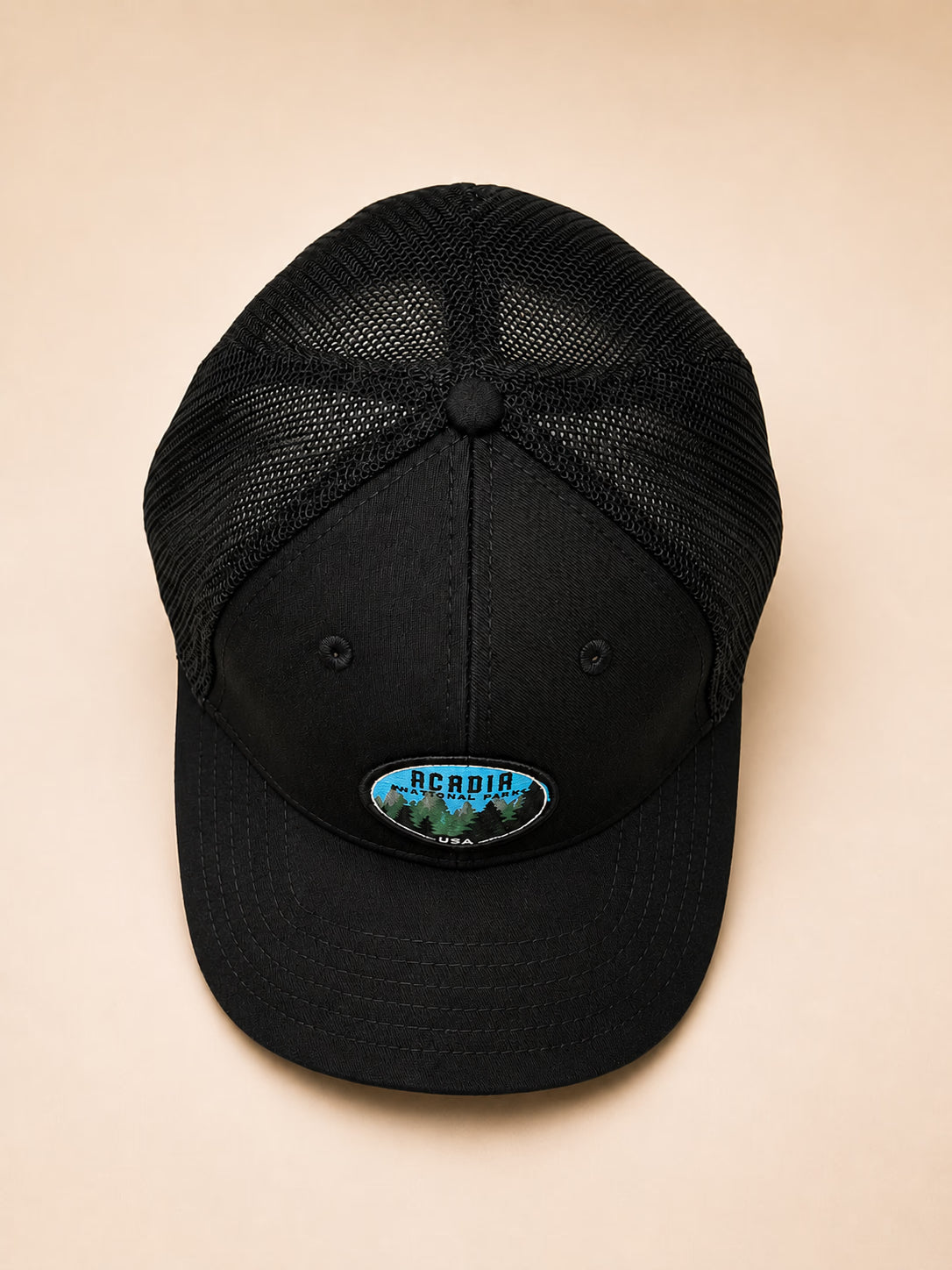 Acadia National Park Black Trucker Cap – Movana Pakistan