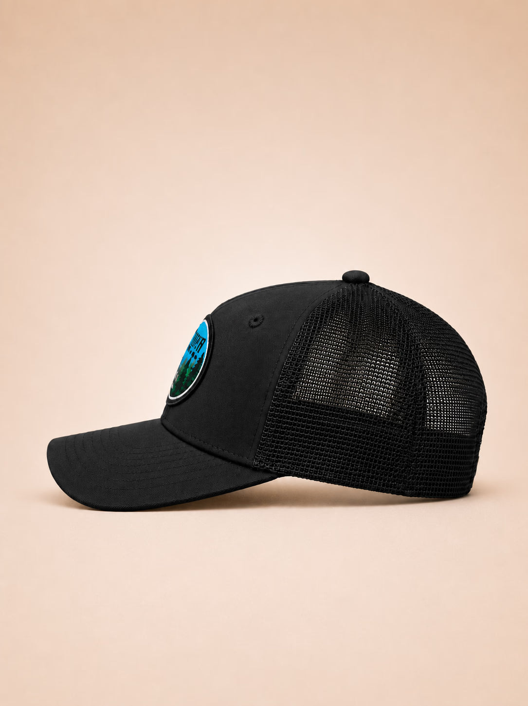 Acadia National Park Black Trucker Cap