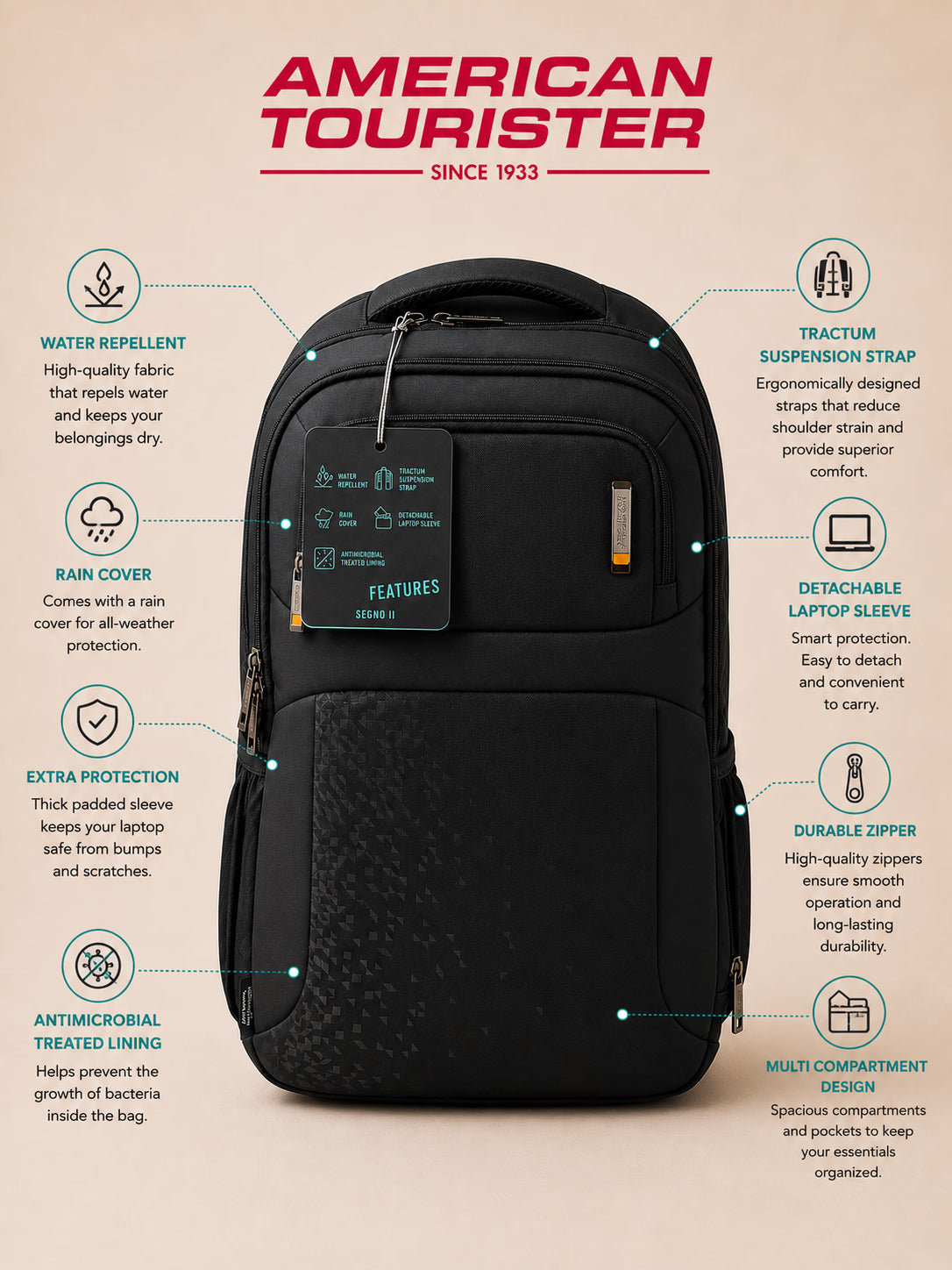 American Tourister Everyday Travel Backpack – view 10