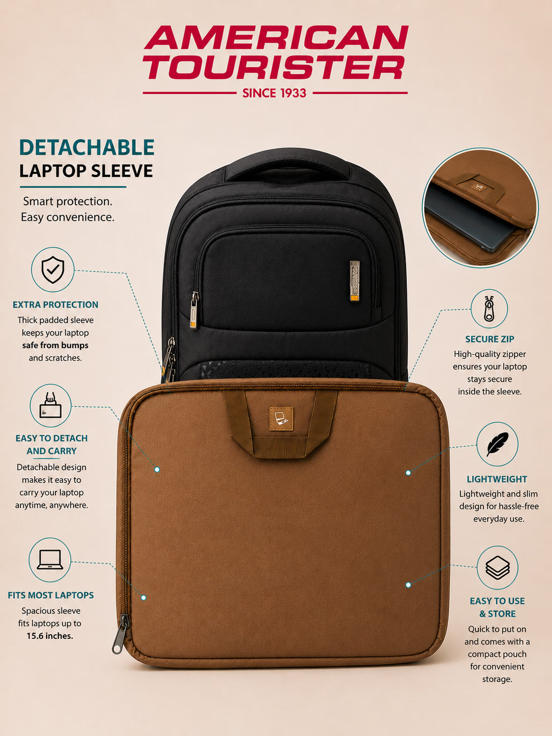 American Tourister Everyday Travel Backpack – view 14