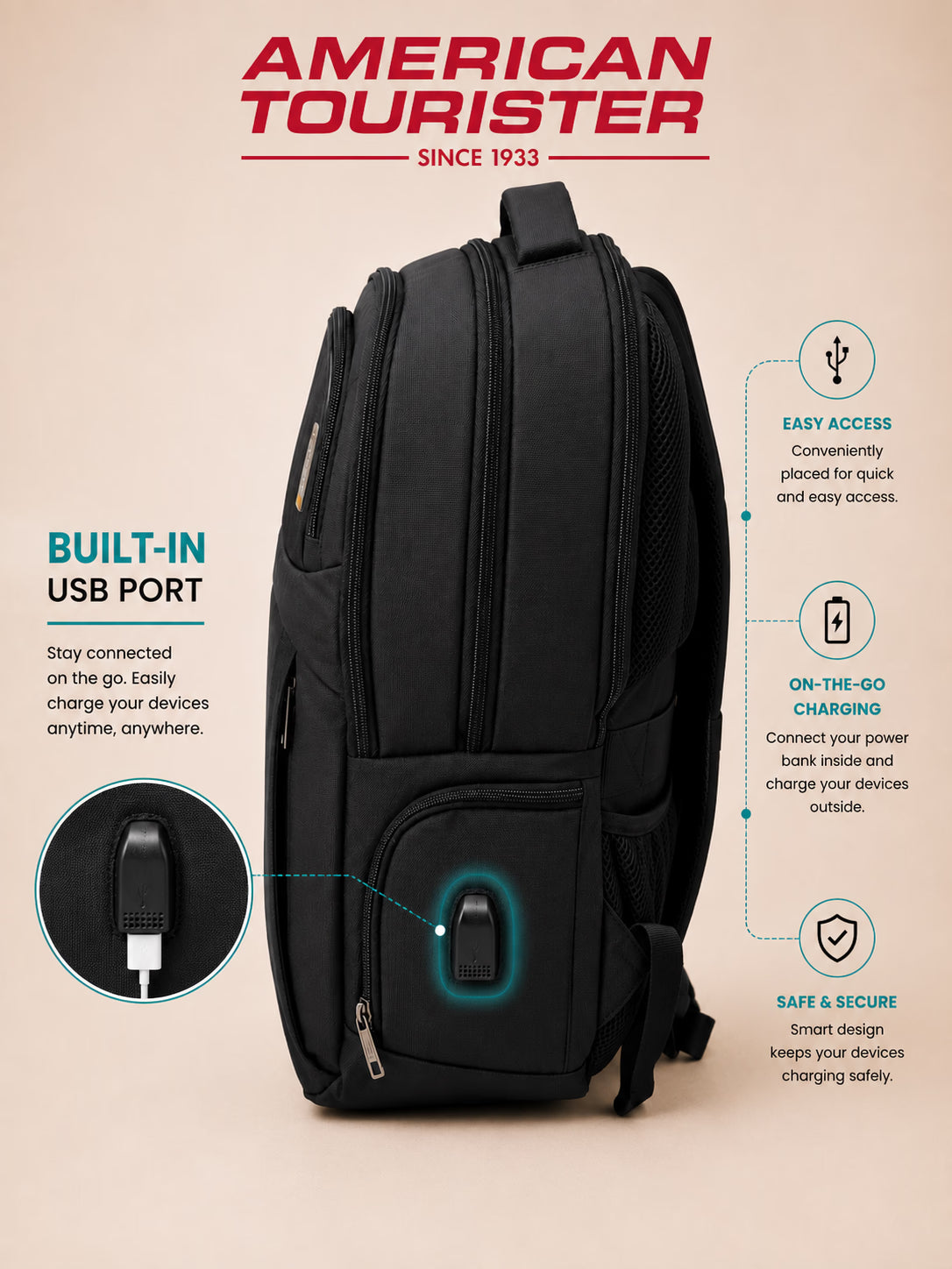 American Tourister Everyday Travel Backpack – view 12