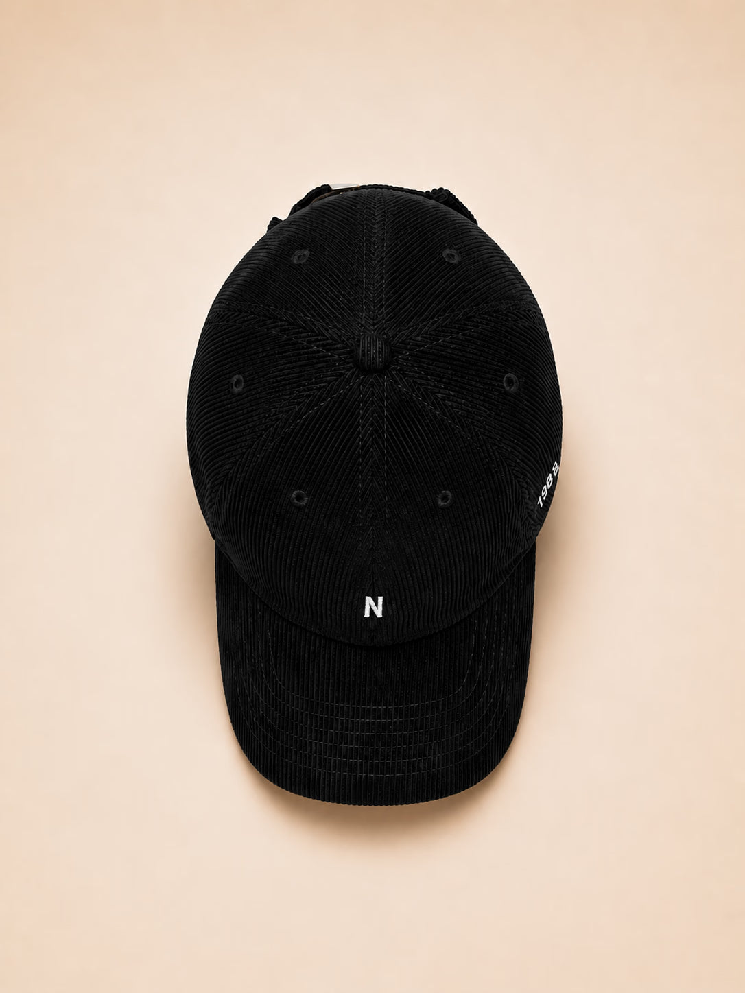 Corduroy Black Baseball Cap – view 2