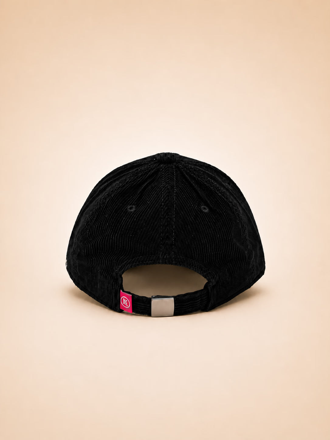 Corduroy Black Baseball Cap