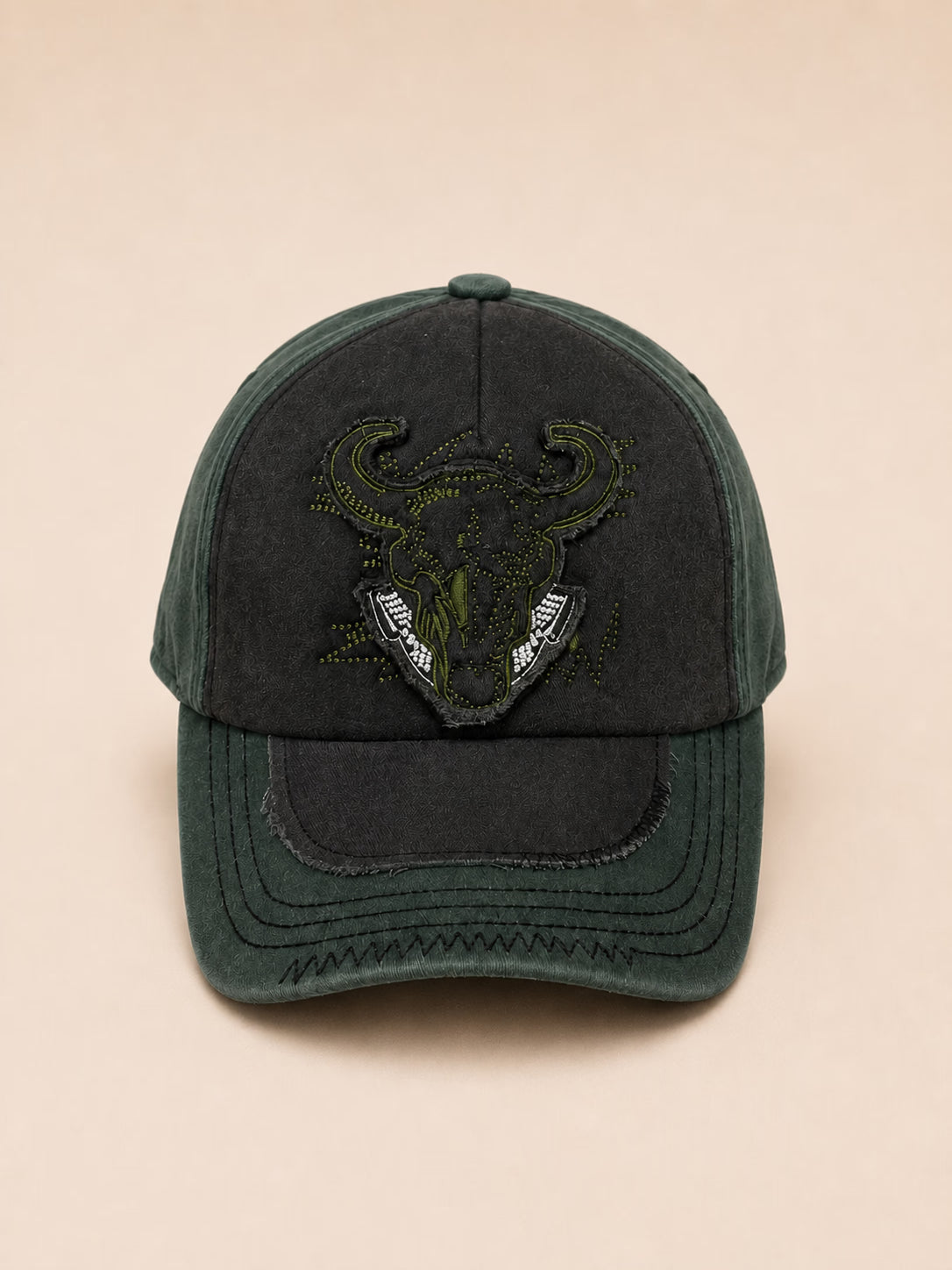Bull Skull Graphic Neutral Baseball Cap