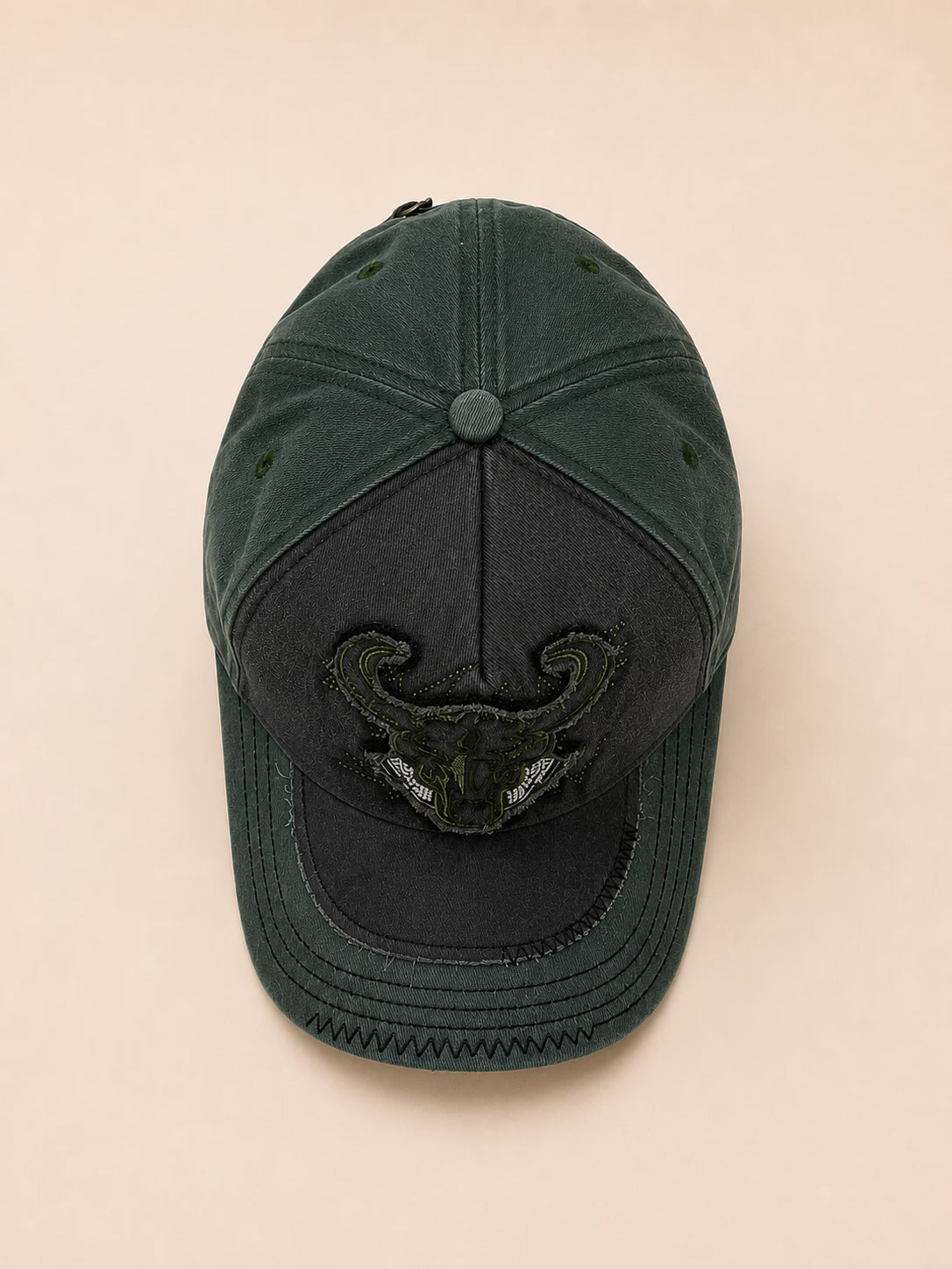 Bull Skull Graphic Neutral Baseball Cap