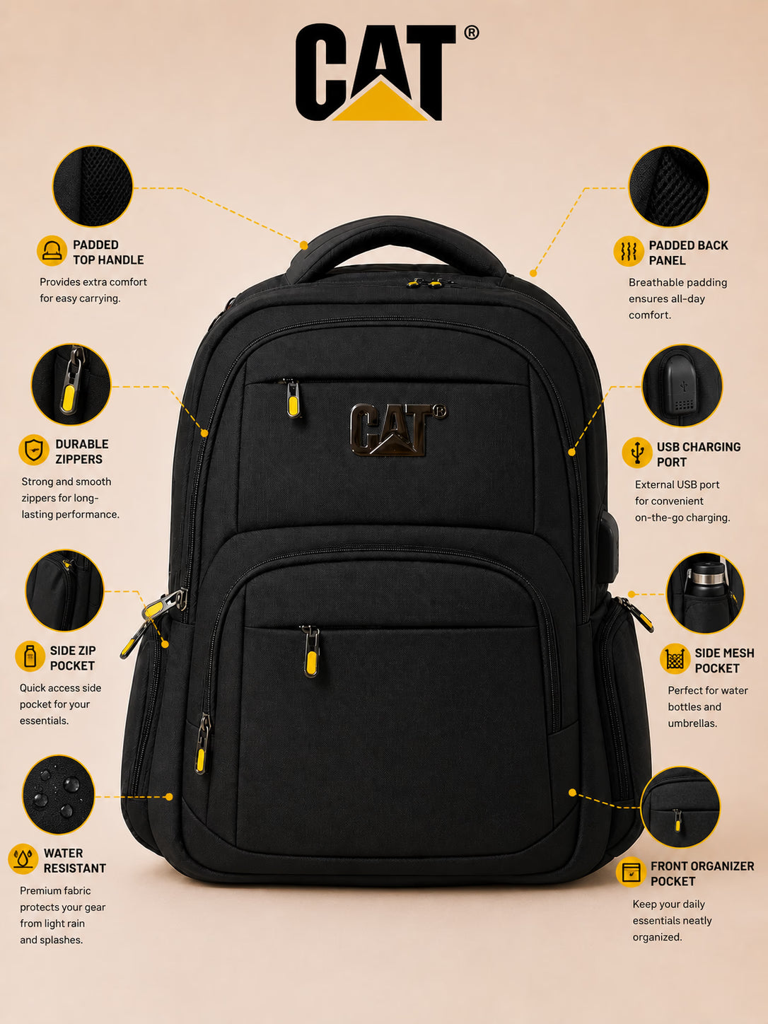 Caterpillar Rugged Everyday Backpack – view 7
