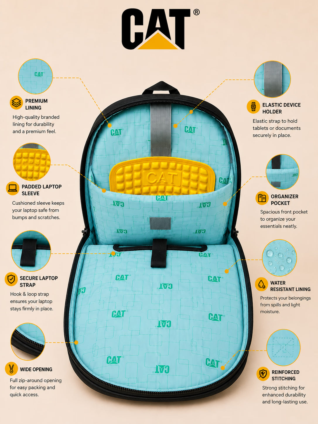 Caterpillar Rugged Everyday Backpack – view 10