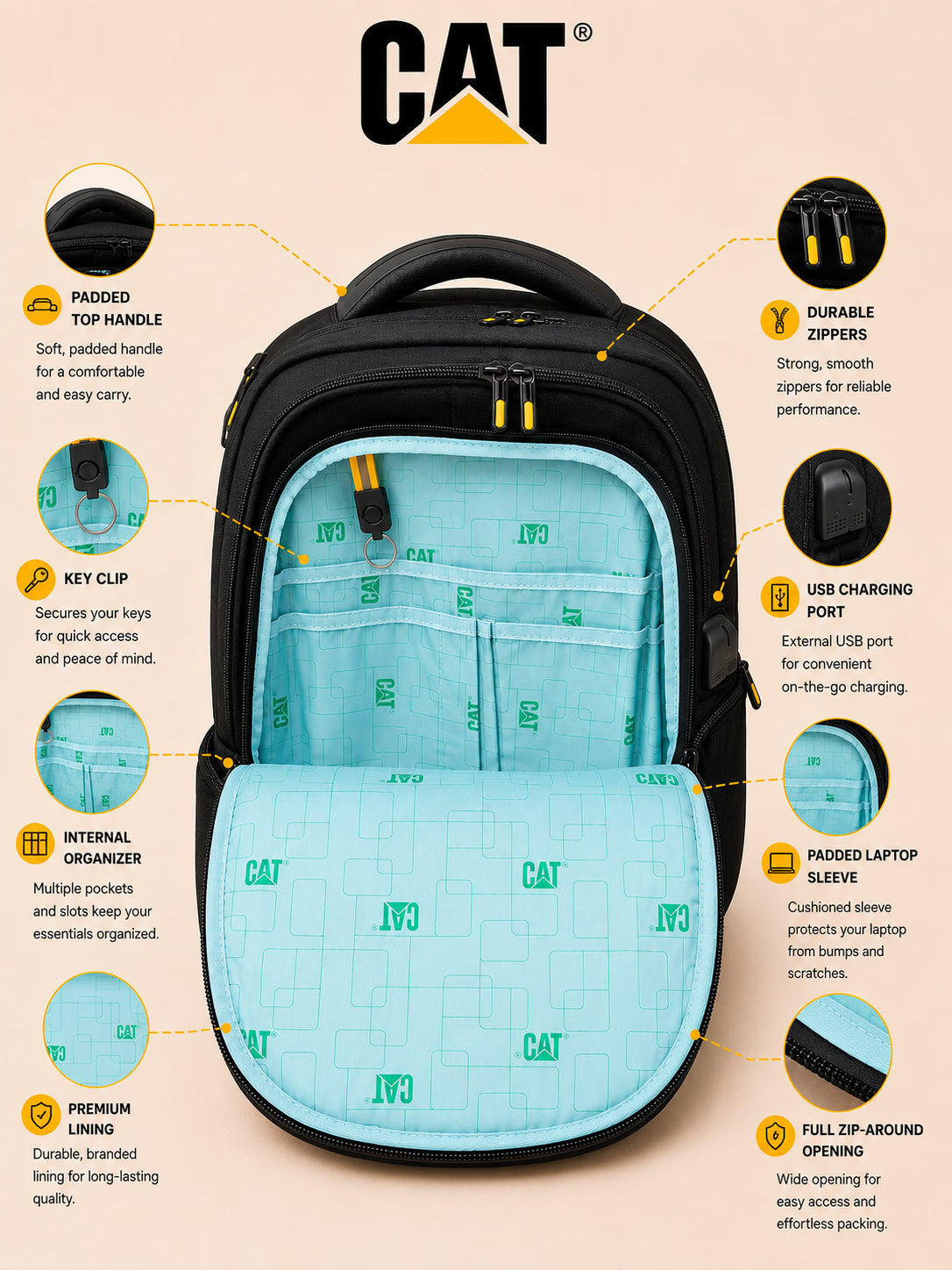Caterpillar Rugged Everyday Backpack – view 9