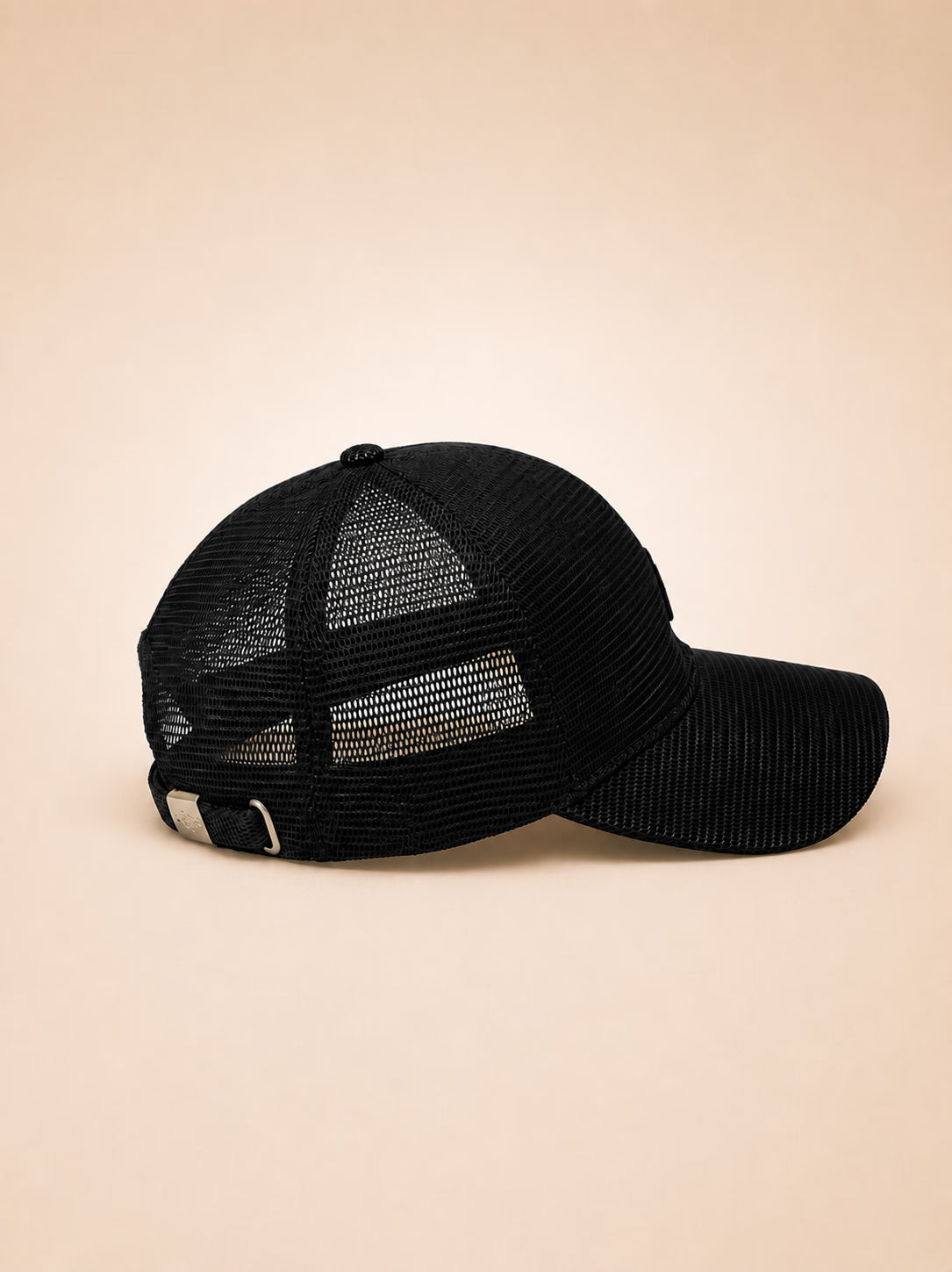 Classic Mesh Black Trucker Cap