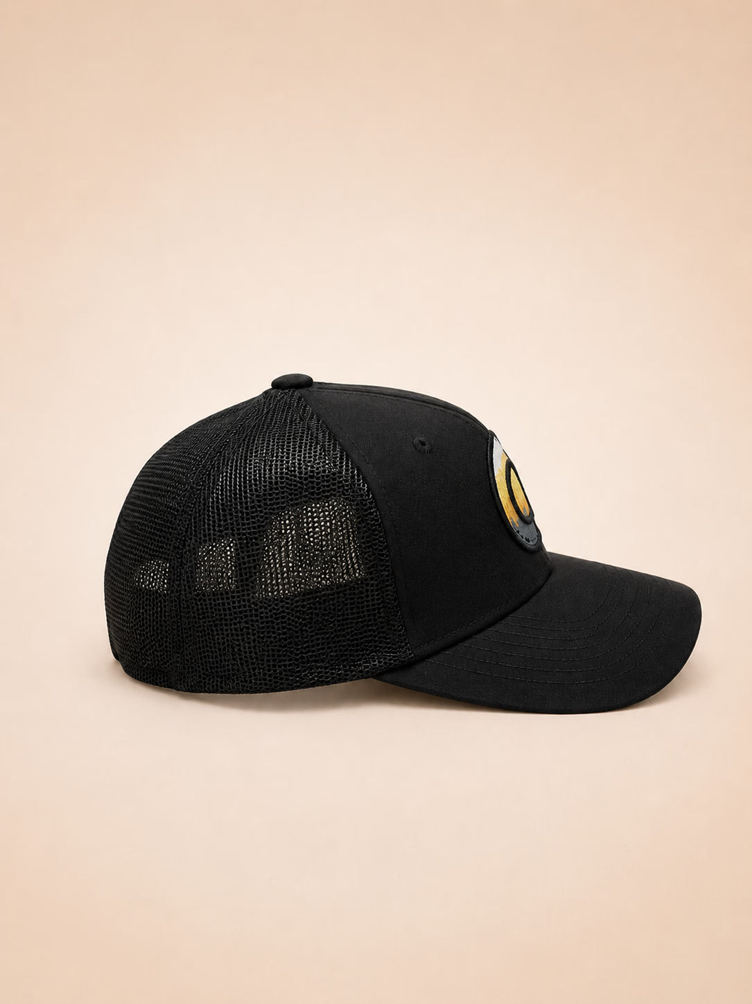 C Logo Black Trucker Cap