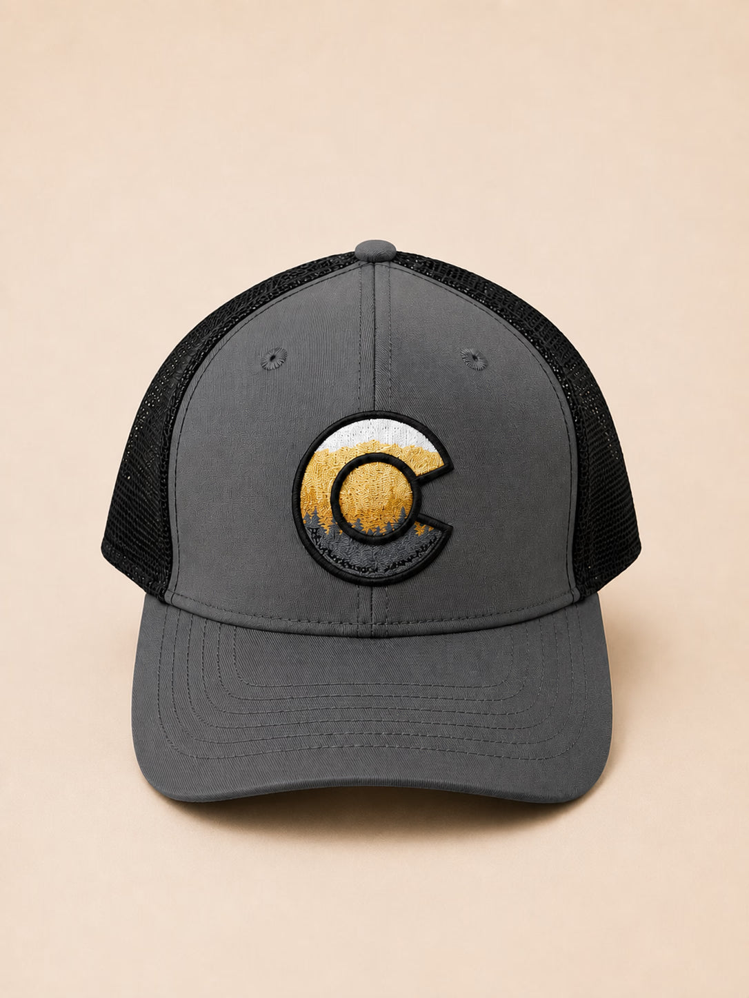C Logo Grey Trucker Cap – Movana Pakistan