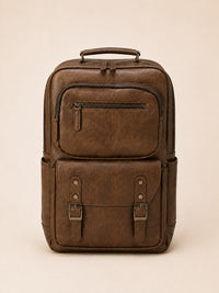 Movana Leather Backpack – Brown – view 2