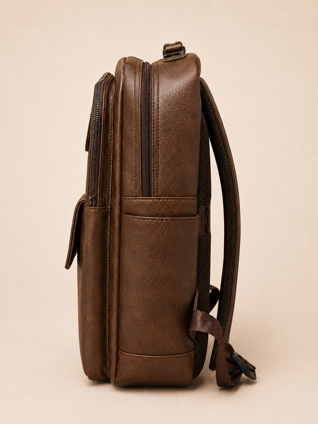 Movana Leather Backpack – Brown – view 5