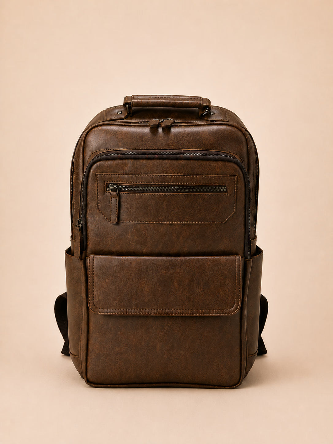 Movana Leather Backpack – Brown – Movana Pakistan