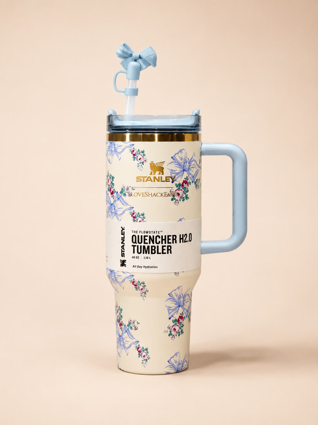 Stanley Floral Tumbler Gift Box Blue Floral White