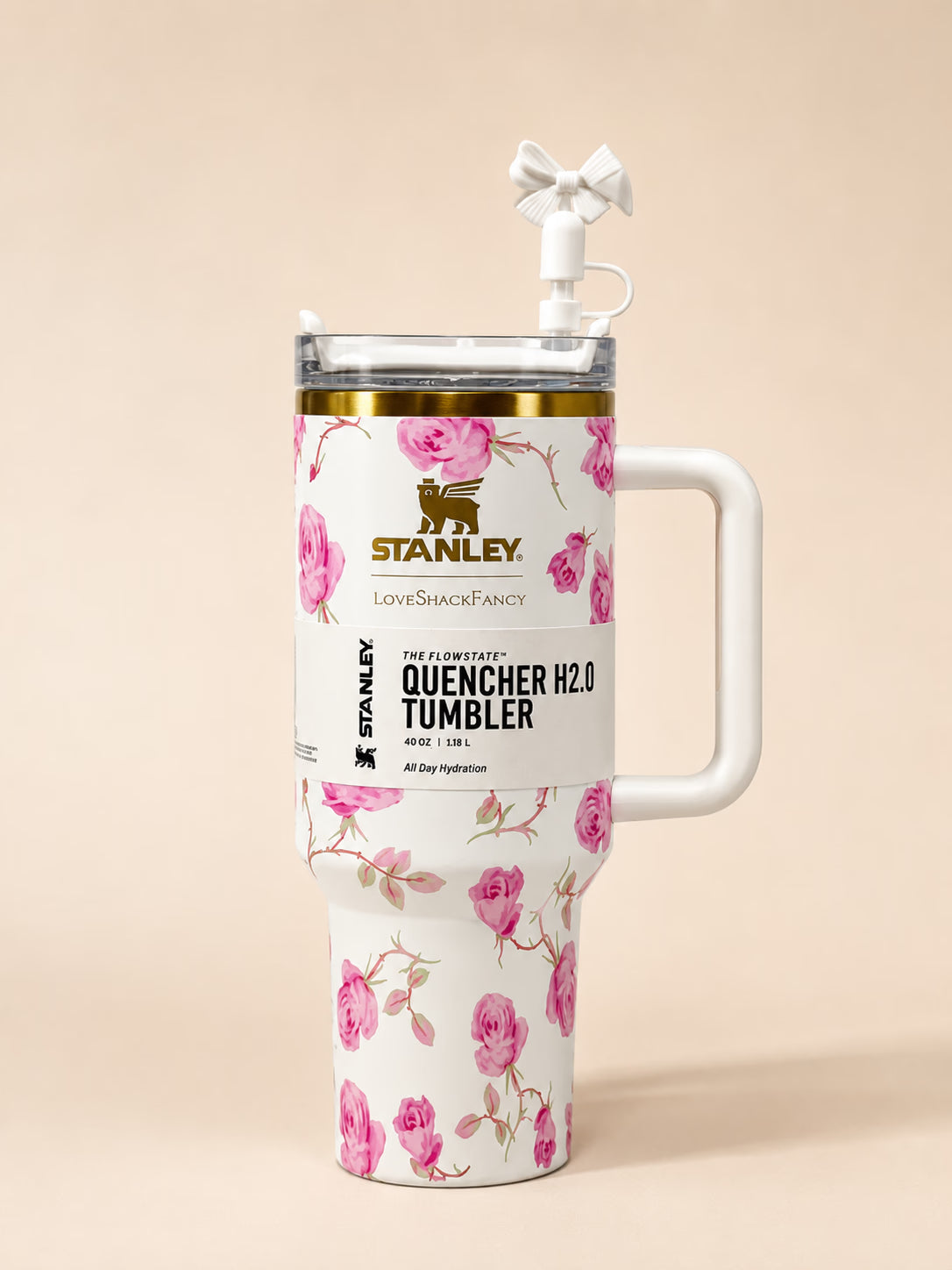 Stanley Floral Tumbler Gift Box Pink Floral White