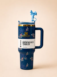 Stanley Floral Bow Tumbler Floral Blue Bow