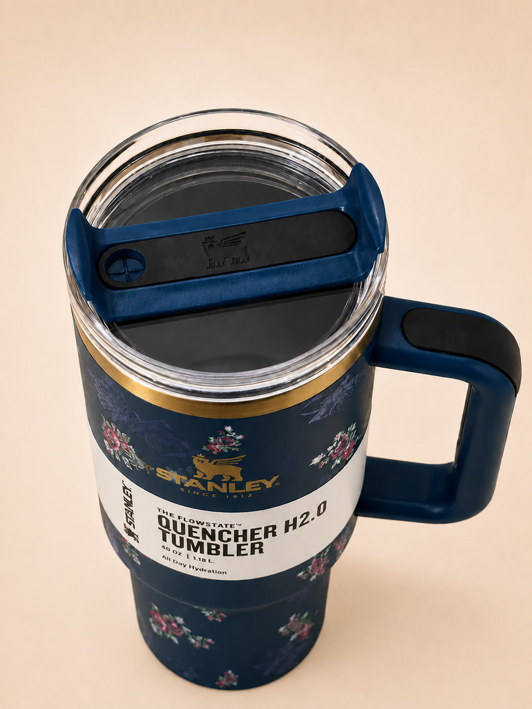 Stanley Floral Bow Tumbler Floral Blue Bow