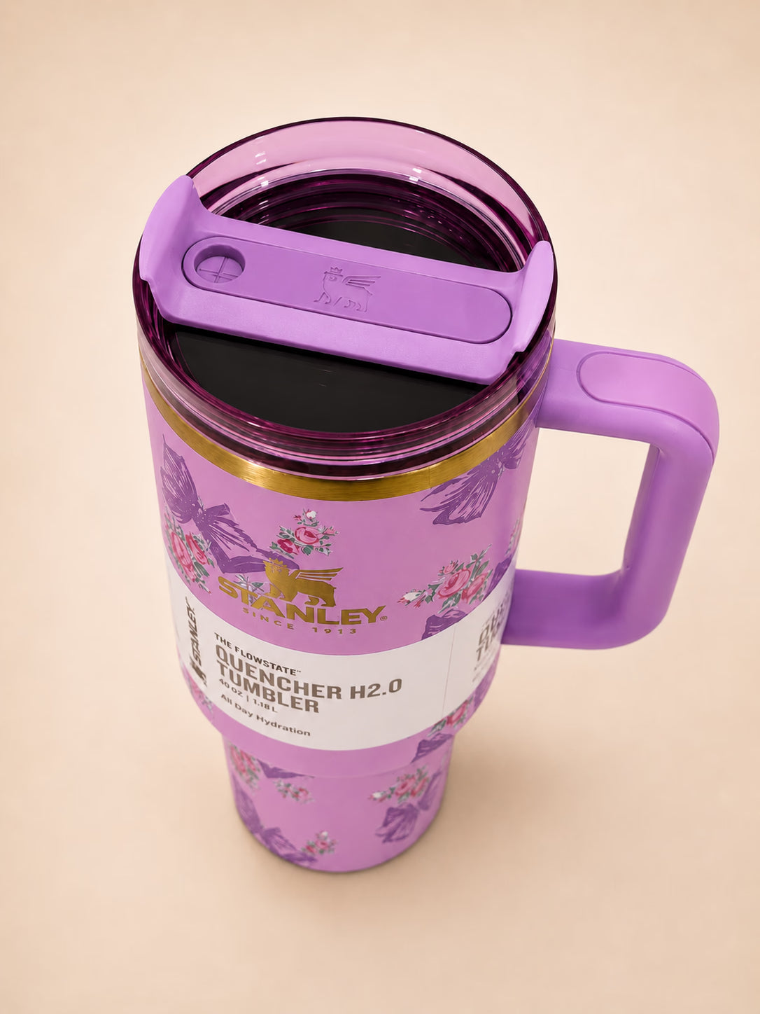Stanley Floral Bow Tumbler Floral Purple Bow