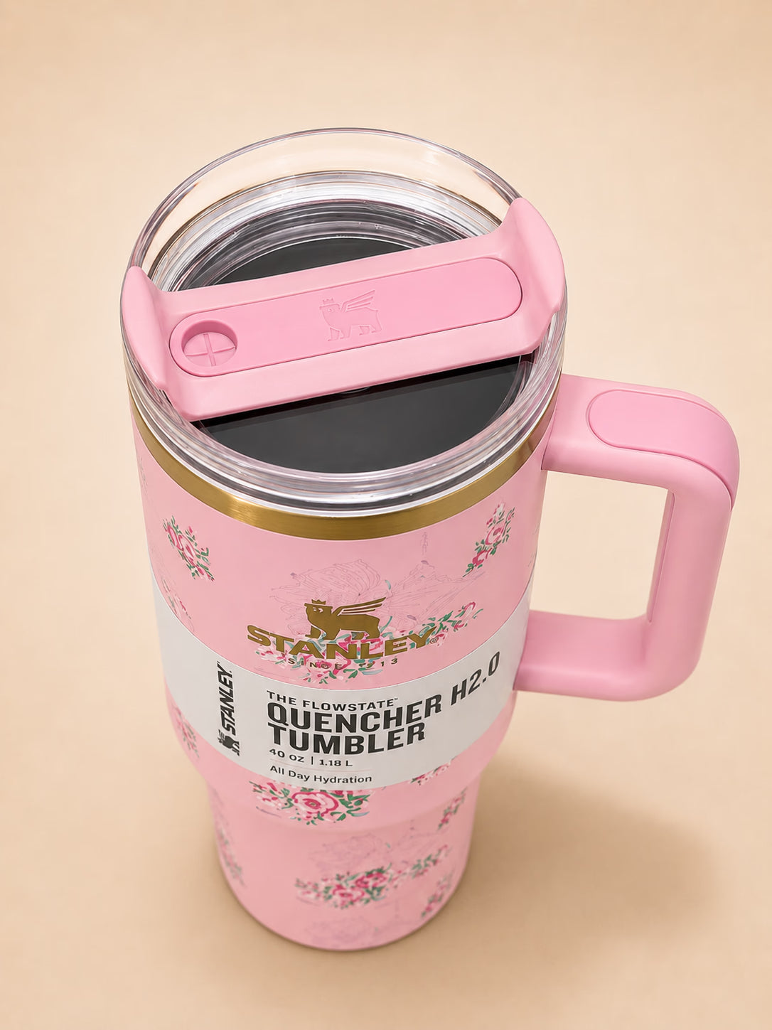 Stanley Floral Bow Tumbler Floral Pastel Pink Bow