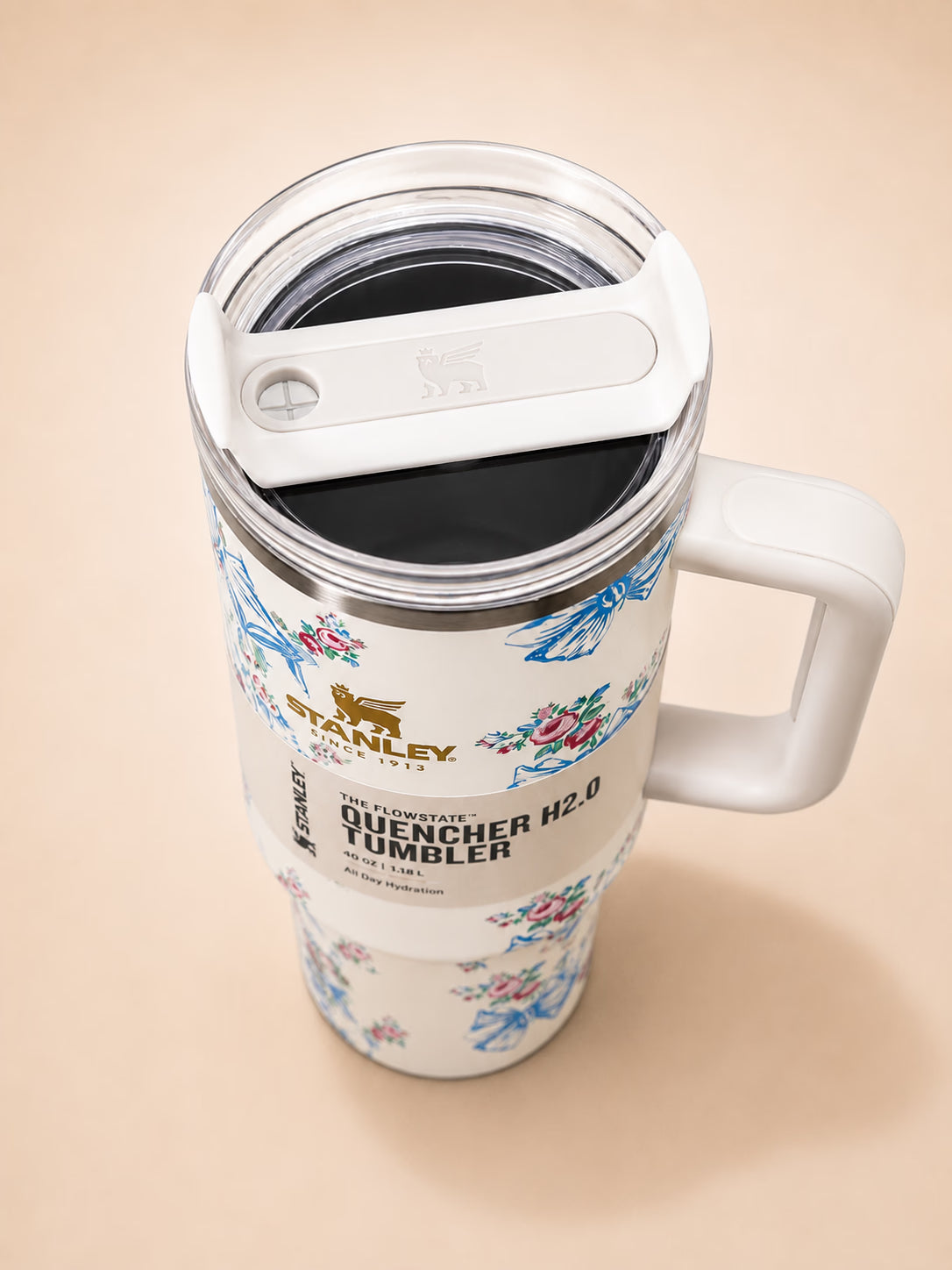Stanley Floral Bow Tumbler Floral White Bow