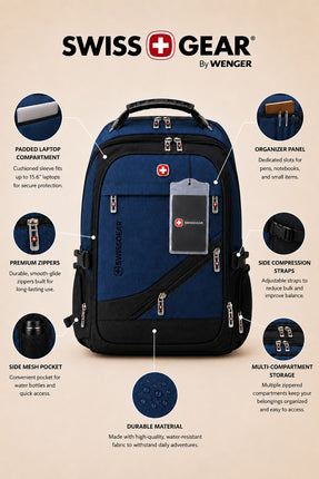 SwissGear Everyday Backpack – Blue – view 8