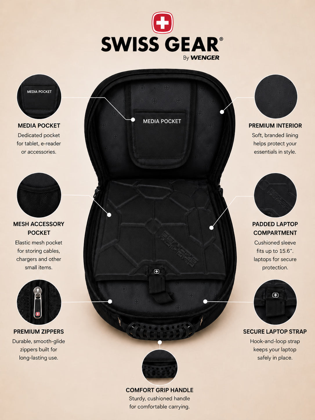 SwissGear XL Spacious Travel Backpack – view 11