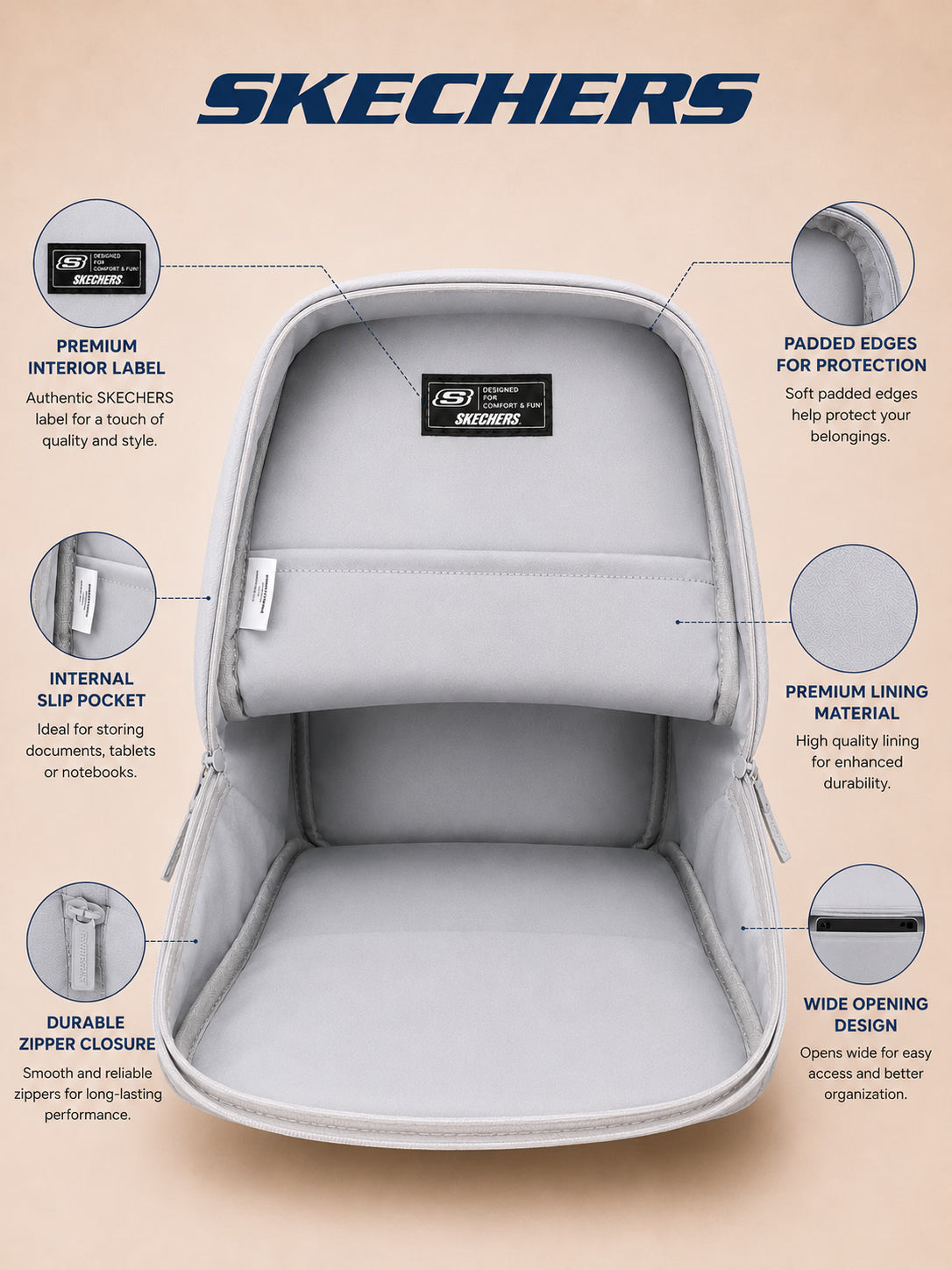 Skechers Everyday Backpack – Grey – view 10