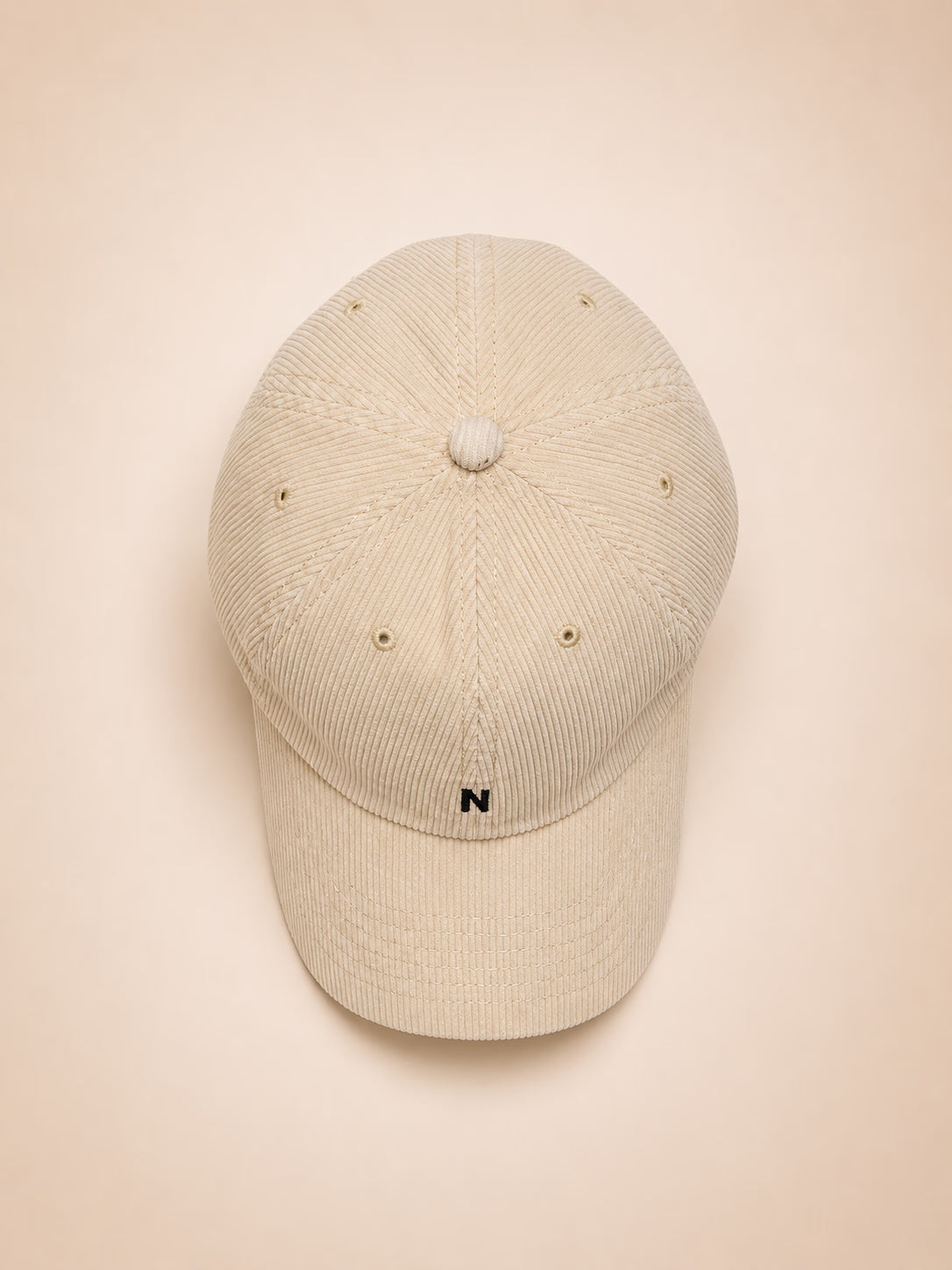 Corduroy White Baseball Cap – view 2