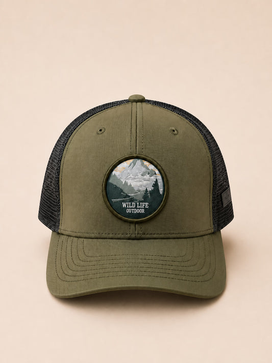 Wild Life Olive Green Trucker Cap – Movana Pakistan